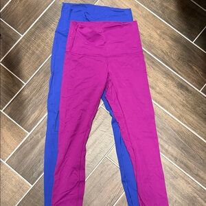 lululemon athletica Blue and Purple Leggings